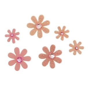 Ribtex Sparkle Florets Pink