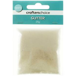 Crafters Choice Craft Glitter White 25 g