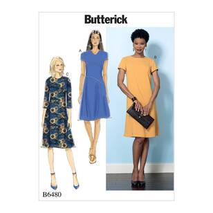 Butterick Sewing Pattern B6480 Misses' Dresses White