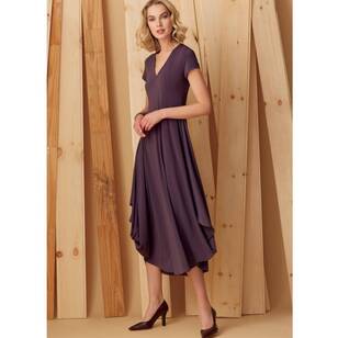 Vogue Pattern V9268 Misses Knit V-Neck, Draped Dresses