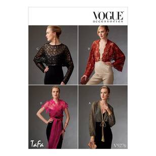 Vogue Pattern V9276 Misses Shrug & Capelet
