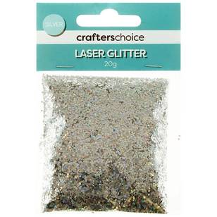 Crafters Choice Laser Glitter Silver 20 g