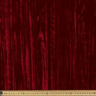 Plain Crinkle Velvet Fabric Rust 125 cm