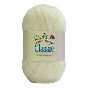 Naturally Magic Garden 3 Ply 100% Merino Wool Yarn Soft Yellow 50 g