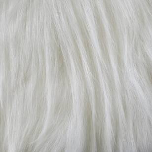 Big Foot Craft 148 cm Faux Fur Fabric White 148 cm