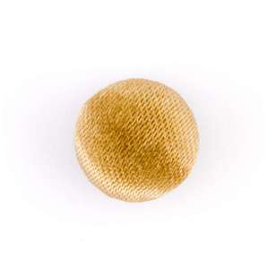 Hemline Plain Fabric Covered Button Gold 10 mm