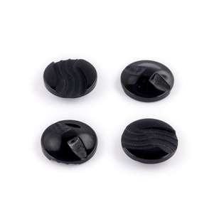 Hemline Fashion Suit 18mm Button Black 18 mm