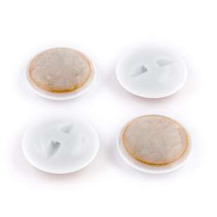 Hemline Premium Dome Suit Button White 25 mm