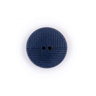 Hemline Stripe Patten Fashion Button Navy 18 mm