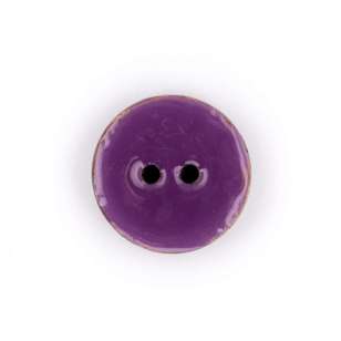 Hemline Epoxy Coconut Button Purple