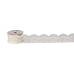 Birch BTS Nylon Lace # 6 Cream 45 mm x 3 m