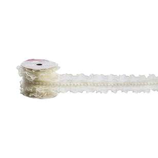 Birch BTS Frill Nylon Lace # 2 Cream 40 mm x 3 m