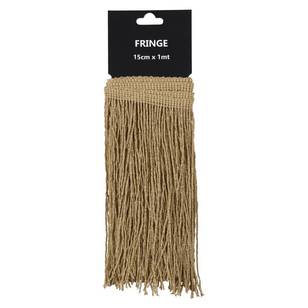 Metallic Fringe Trim Gold 15 x 100 cm