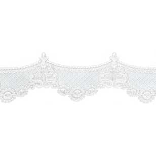 Birch Bridal Lace # 5 Bridal White 80 mm