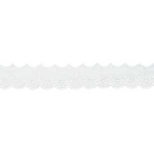 Birch Cambric Lace # 6 White 40 mm