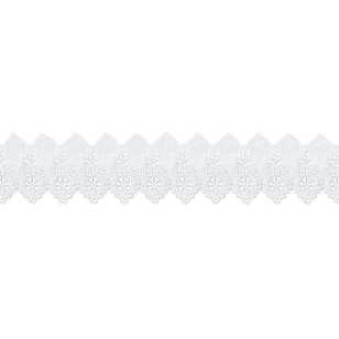 Birch Organza Lace # 8 White 40 mm