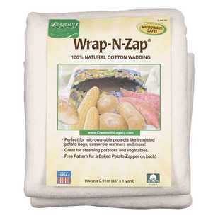 Legacy Wrap-n-Zap Wadding Pack White 114 x 90 cm