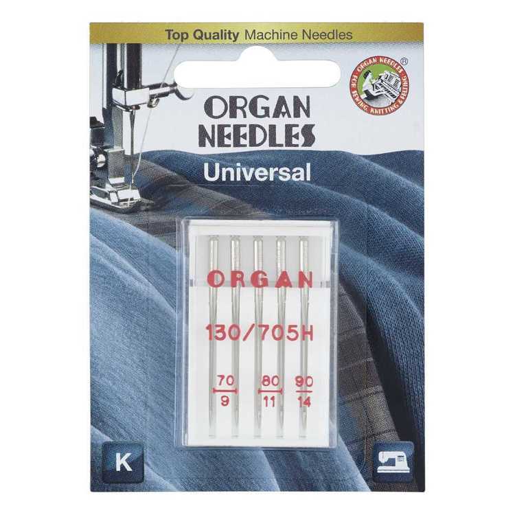 Organ Universal Needle Silver 75/11 80/12 90/14