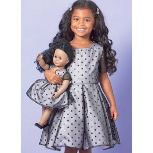 McCall's Pattern M7707 Children's/Girls' Dresses and 18'' Doll Dress