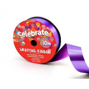 Metallic Wrapping Ribbon Grape 23 mm x 10 m