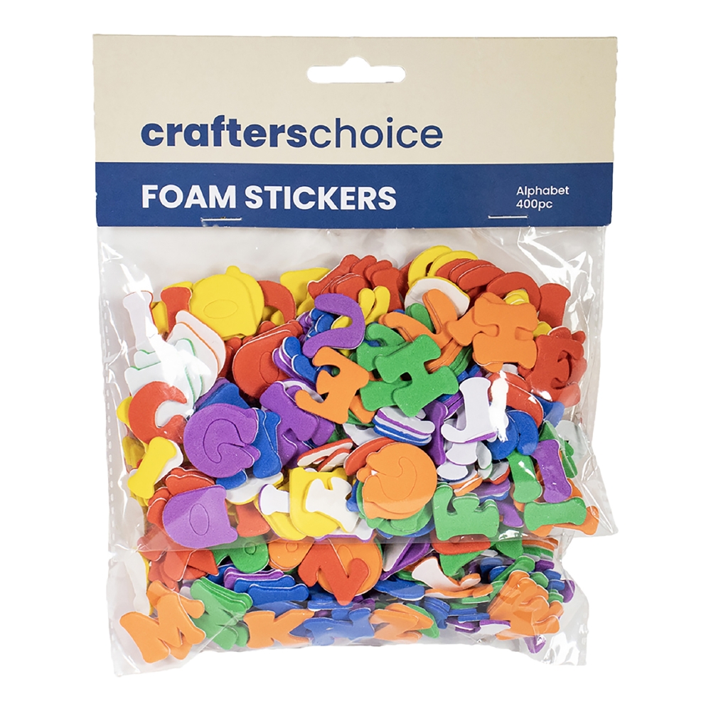 NEW Crafter'S ChoiceCrafters Choice Mixed Alphabet Foam Stickers By Spotlight