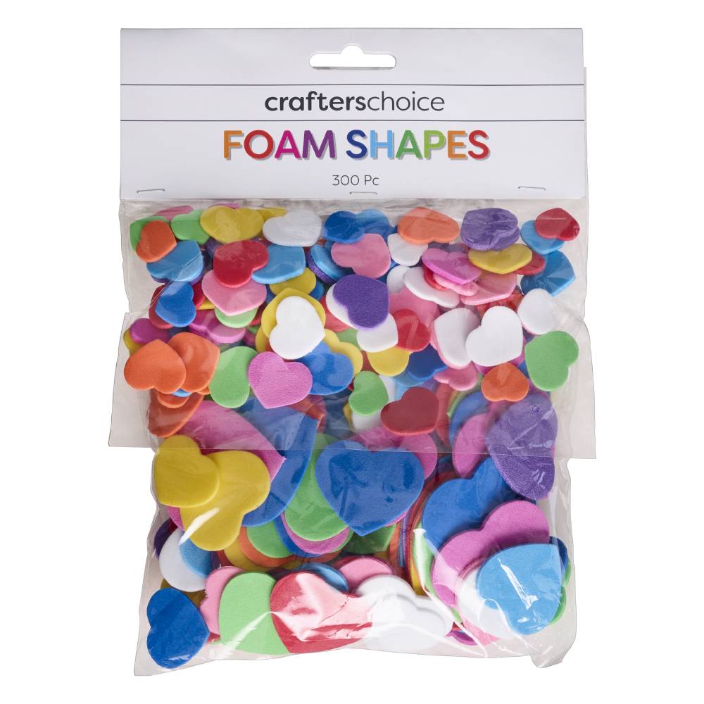 NEW Crafter'S ChoiceCrafters Choice Mixed Hearts Foam Stickers By Spotlight