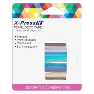 X-Press It Pearl Deco Tape  Multicoloured 25 mm x 5 m