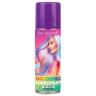 Be Yourself Coloured Hair Spray Purple 125 mL