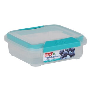 Decor Fresh Seal Clips 630 mL Square Container Teal 630 mL