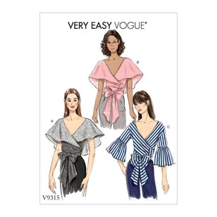 Vogue Pattern V9315 Very Easy Vogue Misses' Top 14 - 22