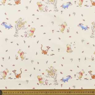 Winnie The Pooh & Co All Over Fabric Natural 112 cm