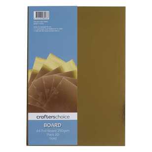 Crafter's Choice Board Foil 250GSM Gold A4