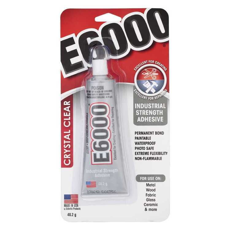 E6000 Crystal Clear Glue Tube Clear