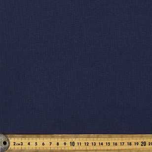 Plain Cotton Linen Fabric Navy 140 cm