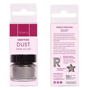 Roberts Edible Crafting Dust Silver 5 g