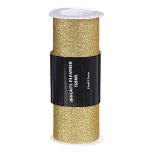 Brights Glitter Pleather Trim Roll Aqua 15 cm