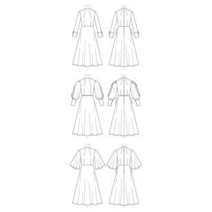 Vogue Pattern V9327 Custom Fit Misses' Dress 6 - 14