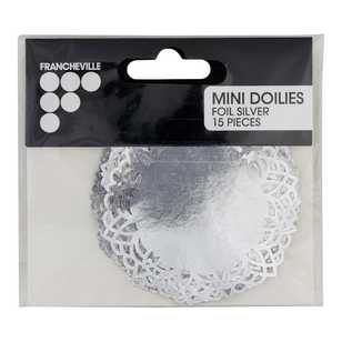 Francheville Mini Foil Doilies 15 Pack Silver