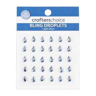 Crafters Choice Bling Droplets Pack Light Blue