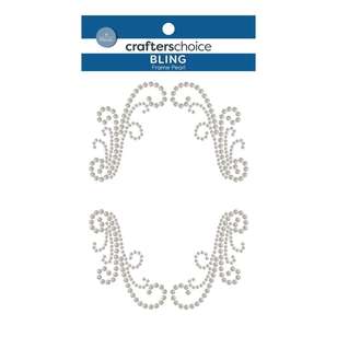 Crafters Choice Bling Frame Rhinestones Pearl