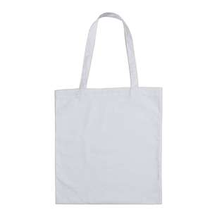 Plain Cotton Craft Bag White 38 x 42 cm