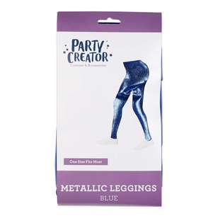 Party Creator Metallic Leggings Blue