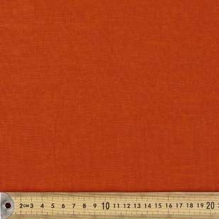 Plain 128 cm Fancy Slub Washer Crinkle Fabric Dirty Orange 132 cm