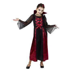 Spartys Vampire Kids Costume Red 6 - 8 Years