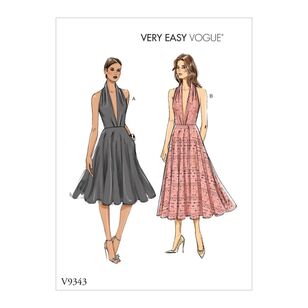 Vogue Pattern V9343 Very Easy Vogue Misses' Dress 14 - 22