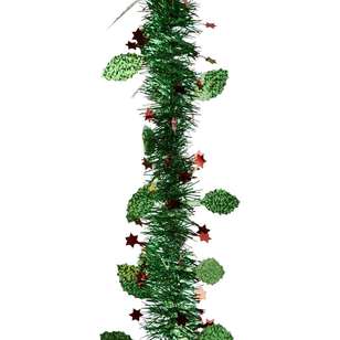 Jolly & Joy Decorate Tinsel Shiny Holly Green 2.7 m