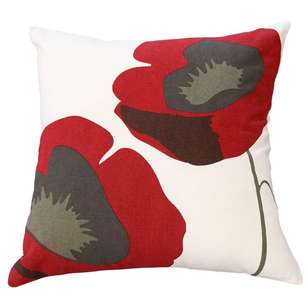 Limon Full Bloom Cushion Red & White 45 x 45 cm