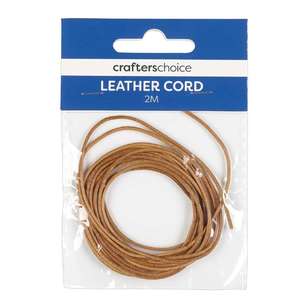 Crafters Choice Round Leather Cord Natural 1.5 mm x 2 m