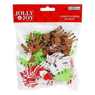 Jolly & Joy DIY Foam Stickers 96 Piece Multicoloured