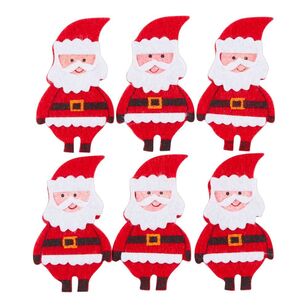 Jolly & Joy DIY Santa Felt Stickers 6 Pack Red